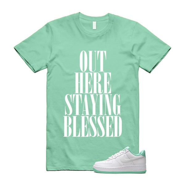 Air Force 1 Mint Foam Green Low White T Shirt Match STAYBLS Jezsport.com