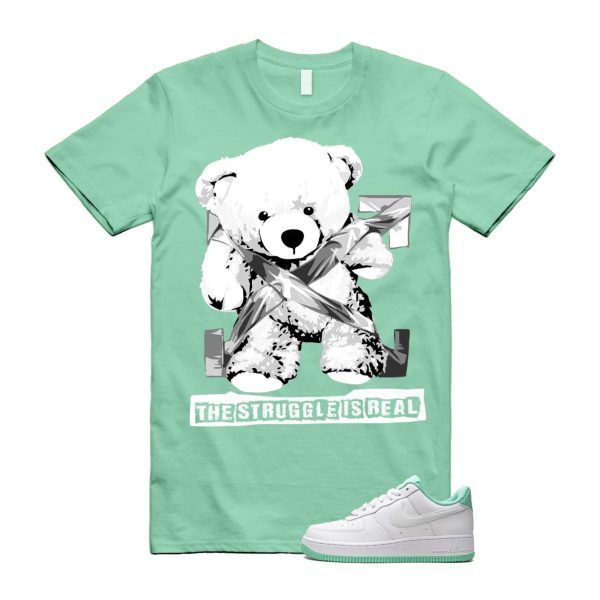 Air Force 1 Mint Foam Green Low White T Shirt Match STRUG Jezsport.com