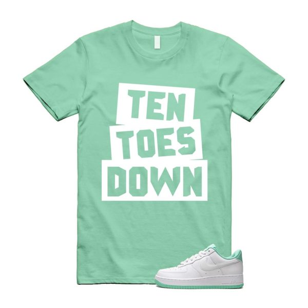 Air Force 1 Mint Foam Green Low White T Shirt Match TTD Jezsport.com