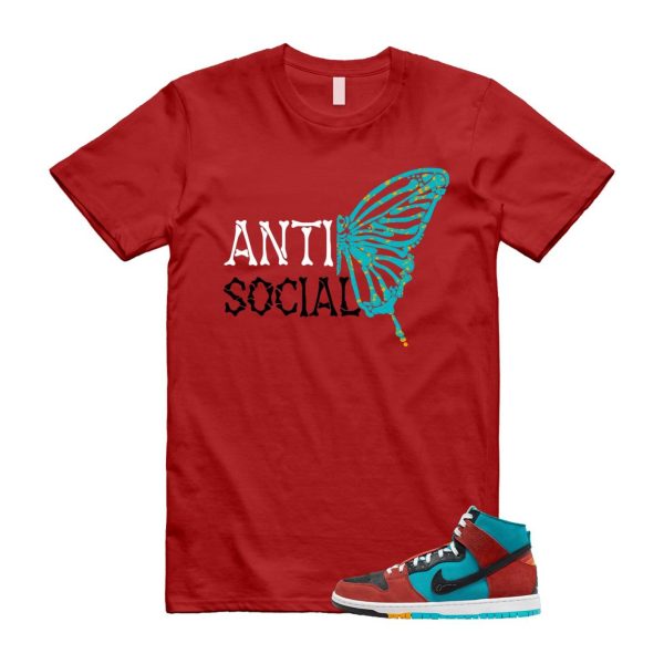 Di'orr Greenwood Navajo Arts Turquoise Blue Black Rugged Orange SB Dunk High T Shirt Match ASB ,FQ1775-400 Jezsport.com