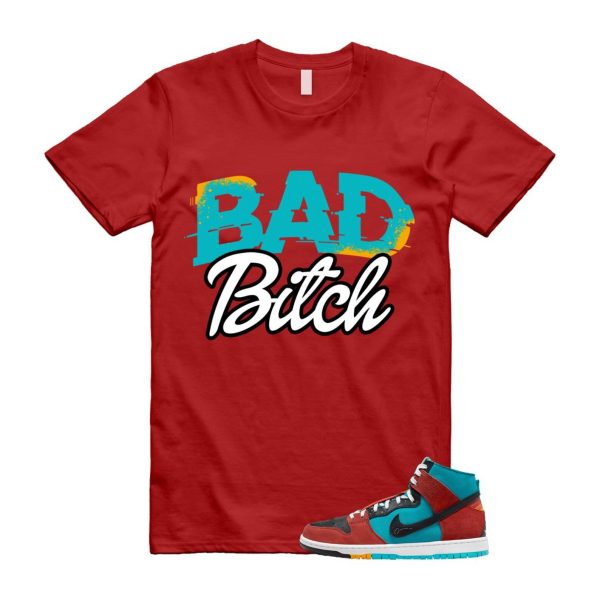 Di'orr Greenwood Navajo Arts Turquoise Blue Black Rugged Orange SB Dunk High T Shirt Match BB Jezsport.com