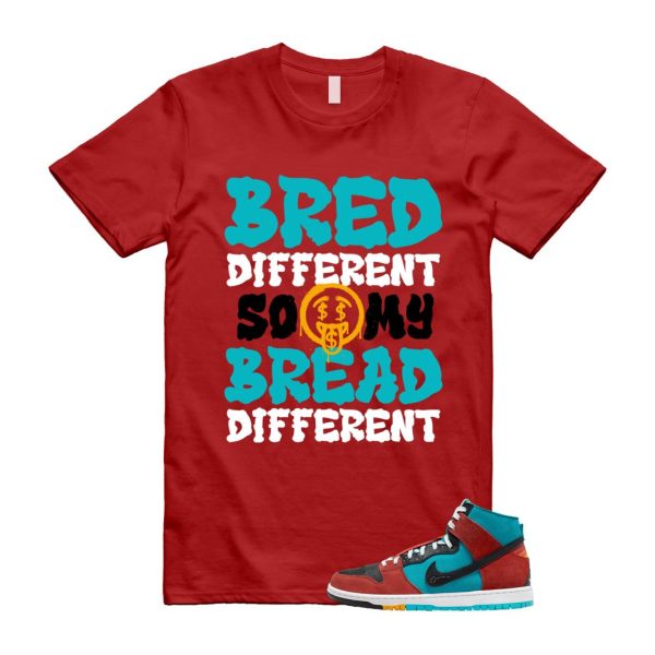 Di'orr Greenwood Navajo Arts Turquoise Blue Black Rugged Orange SB Dunk High T Shirt Match BDBD Jezsport.com