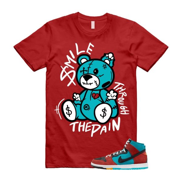 Di'orr Greenwood Navajo Arts Turquoise Blue Black Rugged Orange SB Dunk High T Shirt Match SM2 Jezsport.com