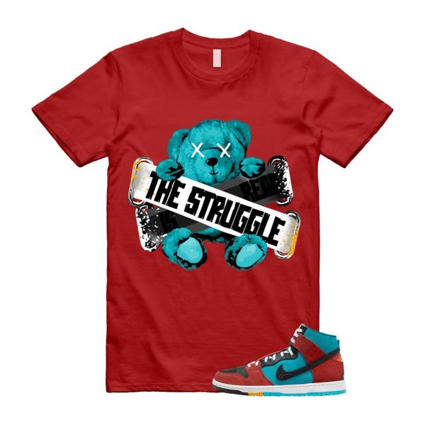 Di'orr Greenwood Navajo Arts Turquoise Blue Black Rugged Orange SB Dunk High T Shirt Match TSIR Jezsport.com