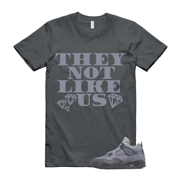 4 Wet Cement Smoke Iron Grey Retro SE T Shirt Match US2 Jezsport.com