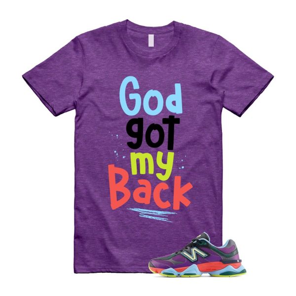 9060 Neon Nights Purple Red Blue Black T Shirt Match GOD Jezsport.com