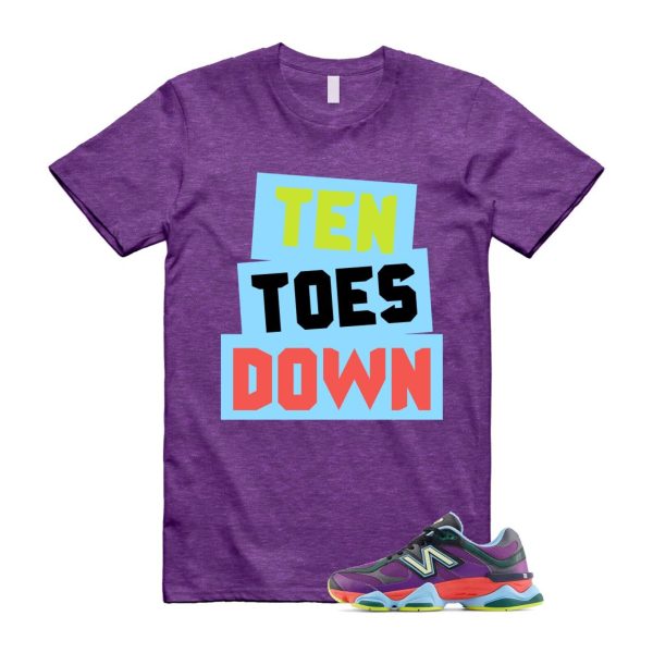 9060 Neon Nights Purple Red Blue Black T Shirt Match TTD Jezsport.com