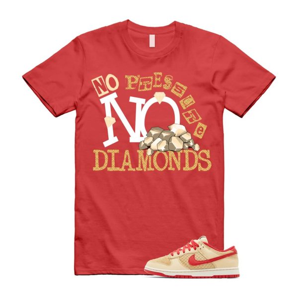 Dunk Strawberry Waffle Pale Vanilla University Red Sail Wheat Low Retro SE T Shirt Match DIAMOND Jezsport.com