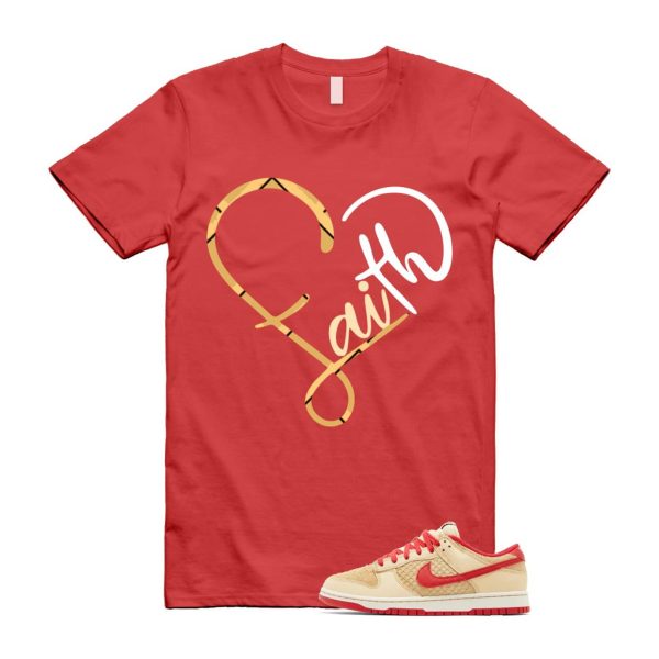 Dunk Strawberry Waffle Pale Vanilla University Red Sail Wheat Low Retro SE T Shirt Match FAITH Jezsport.com