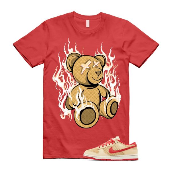 Dunk Strawberry Waffle Pale Vanilla University Red Sail Wheat Low Retro SE T Shirt Match LIT Jezsport.com