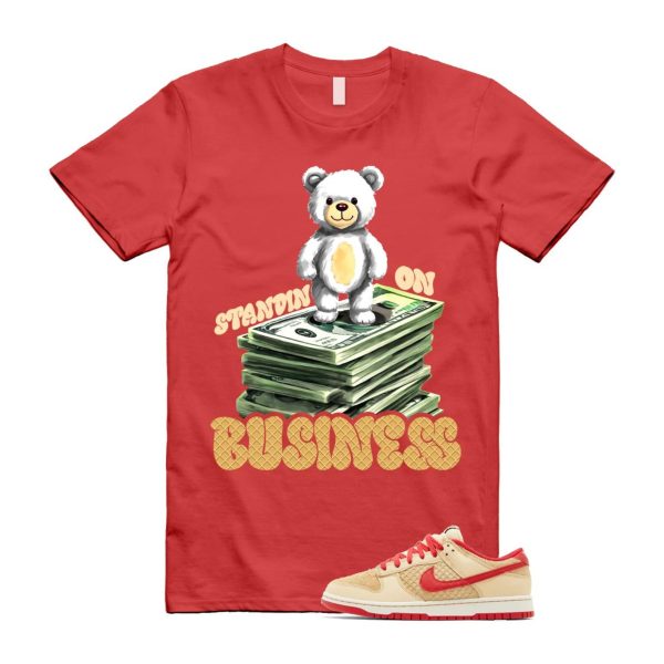 Dunk Strawberry Waffle Pale Vanilla University Red Sail Wheat Low Retro SE T Shirt Match SB2 Jezsport.com