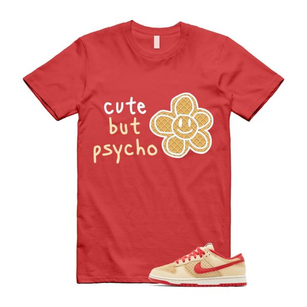 Dunk Strawberry Waffle Pale Vanilla University Red Sail Wheat Low Retro SE T Shirt Match PSYCHO Jezsport.com