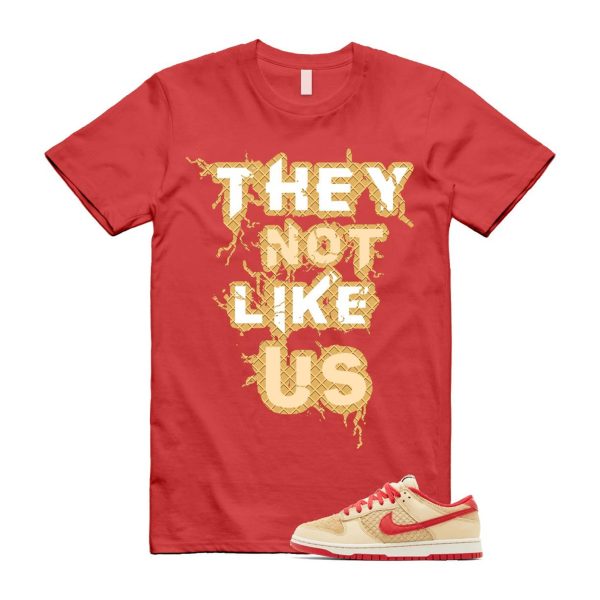 Dunk Strawberry Waffle Pale Vanilla University Red Sail Wheat Low Retro SE T Shirt Match US Jezsport.com