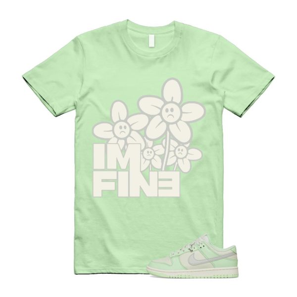 Dunk Sea Glass Low SE Next Nature Light Silver Vapor Green Sail T Shirt Match FINE Jezsport.com