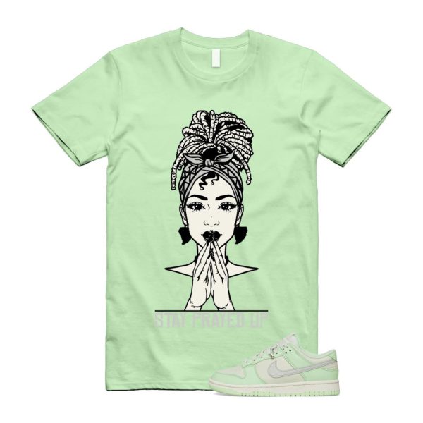 Dunk Sea Glass Low SE Next Nature Light Silver Vapor Green Sail T Shirt Match PRAY Jezsport.com