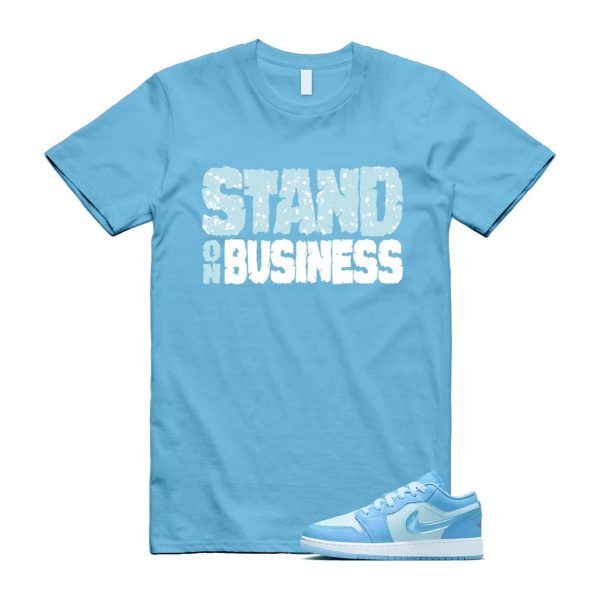 Aquarius Blue 1 Glacier Blue Hyper Violet Low SE T Shirt Match SOB Jezsport.com