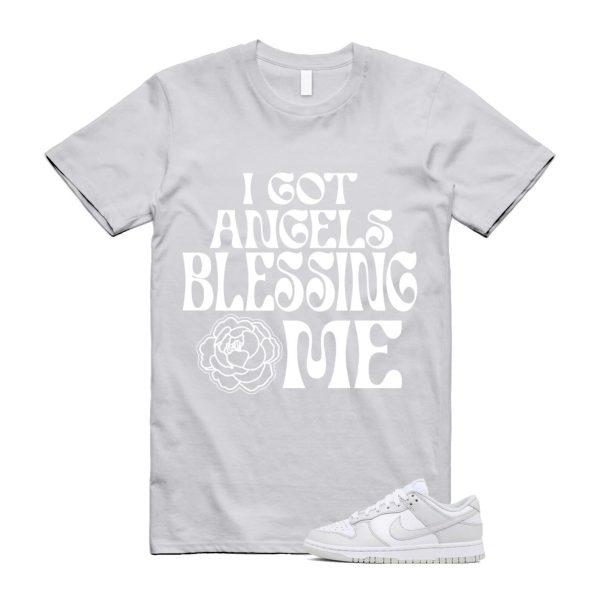 Dunk Photon Dust White Light Grey Low T Shirt Match ANGELS Jezsport.com