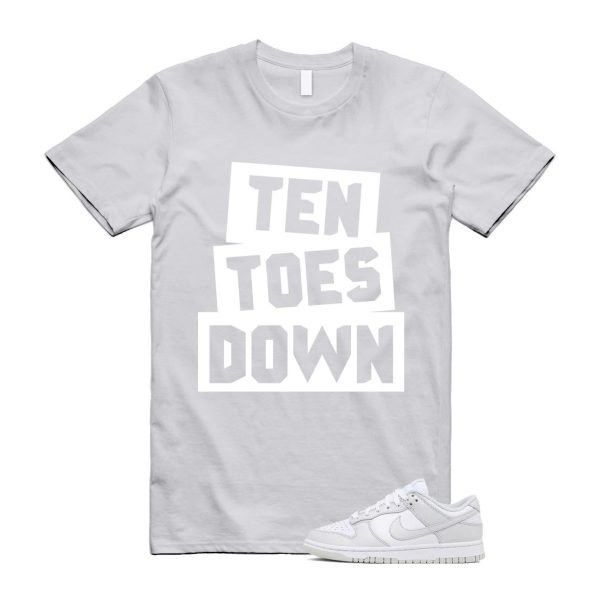 Dunk Photon Dust White Light Grey Low T Shirt Match TTD Jezsport.com