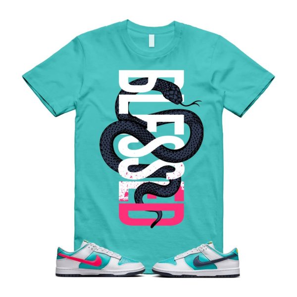 Dunk Dusty Cactus Thunder Blue White Racer Pink Laser Orange Low T Shirt Match SNAKEBLS Jezsport.com