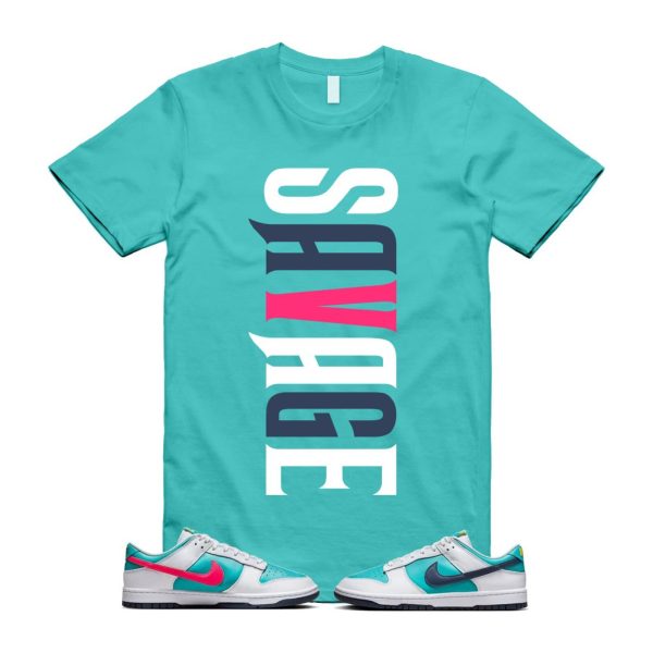 Dunk Dusty Cactus Thunder Blue White Racer Pink Laser Orange Low T Shirt Match VERTSAV Jezsport.com