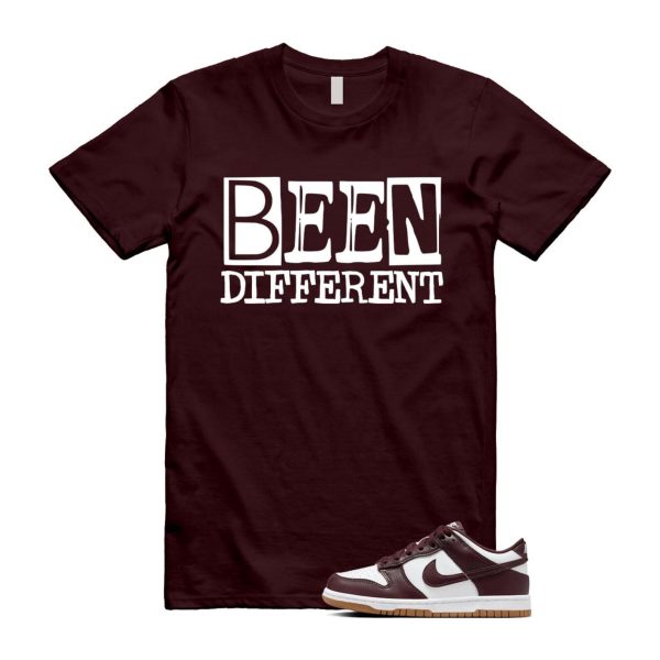 Dunk Burgundy Crush Gum Light Brown White Low T Shirt Match BEEN Jezsport.com