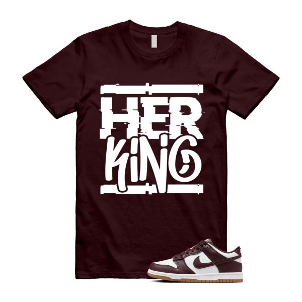 Dunk Burgundy Crush Gum Light Brown White Low T Shirt Match HK Jezsport.com