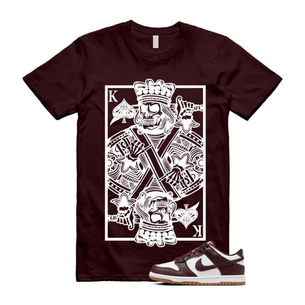 Dunk Burgundy Crush Gum Light Brown White Low T Shirt Match KC Jezsport.com