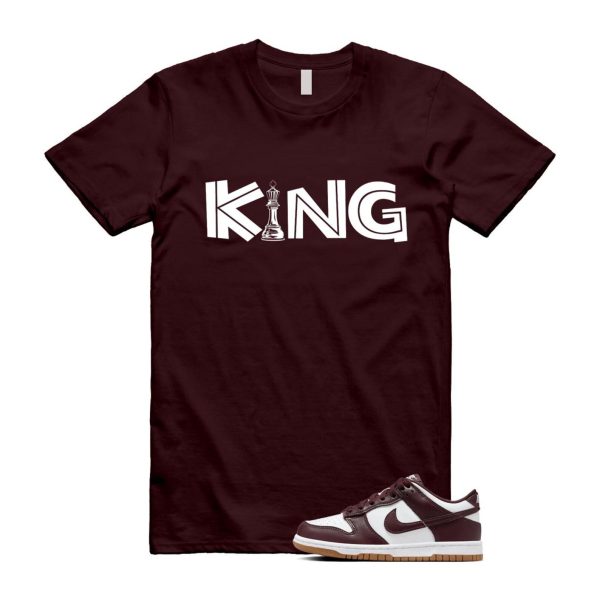 Dunk Burgundy Crush Gum Light Brown White Low T Shirt Match KING Jezsport.com