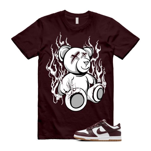 Dunk Burgundy Crush Gum Light Brown White Low T Shirt Match LIT Jezsport.com