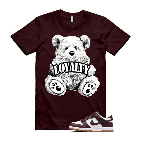 Dunk Burgundy Crush Gum Light Brown White Low T Shirt Match LYLTY Jezsport.com