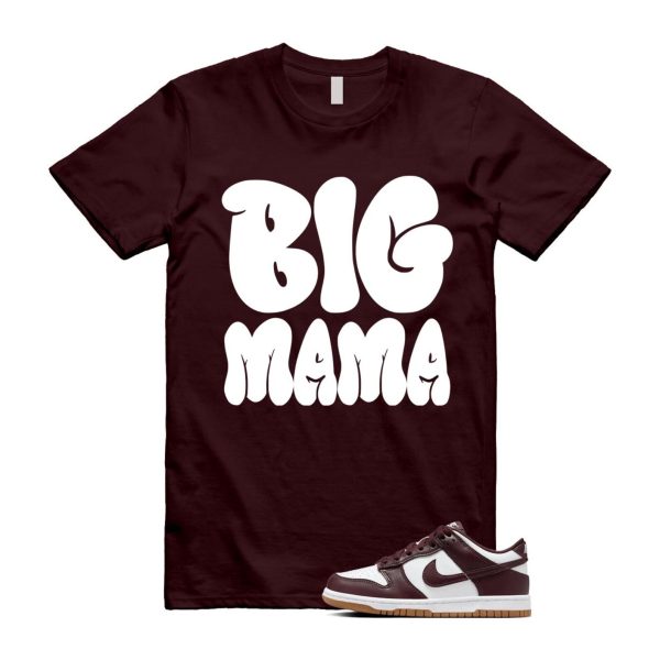 Dunk Burgundy Crush Gum Light Brown White Low T Shirt Match MAMA Jezsport.com