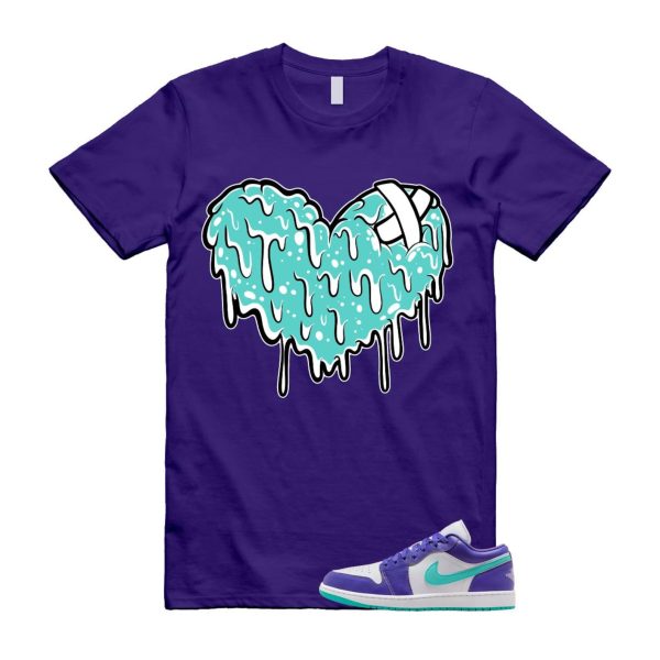 1 Psychic Purple Charlette Hornets Hyper Jade White Cone Low SE T Shirt Match DRHRT Jezsport.com