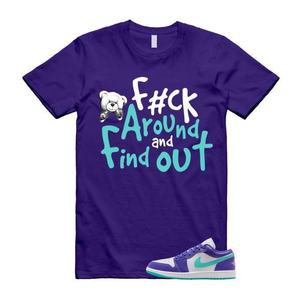 1 Psychic Purple Charlette Hornets Hyper Jade White Cone Low SE T Shirt Match FCK Jezsport.com