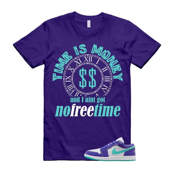 1 Psychic Purple Charlette Hornets Hyper Jade White Cone Low SE T Shirt Match FREE TIME Jezsport.com