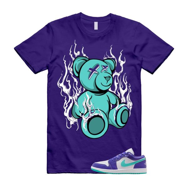 1 Psychic Purple Charlette Hornets Hyper Jade White Cone Low SE T Shirt Match LIT Jezsport.com