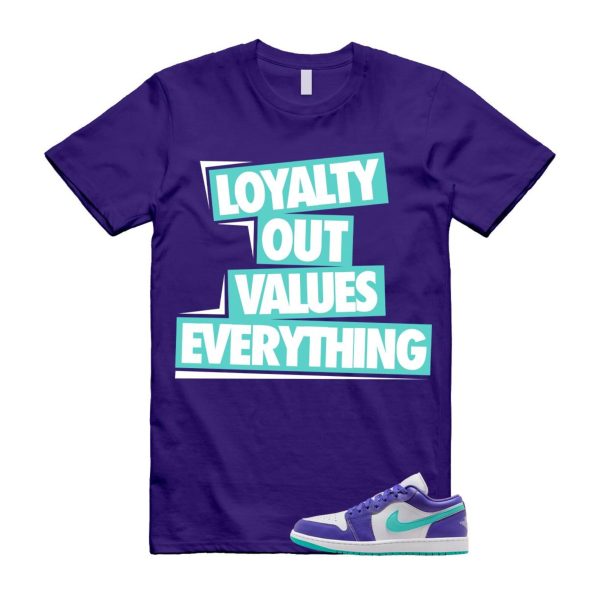 1 Psychic Purple Charlette Hornets Hyper Jade White Cone Low SE T Shirt Match LOVE Jezsport.com