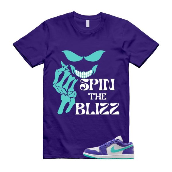 1 Psychic Purple Charlette Hornets Hyper Jade White Cone Low SE T Shirt Match BLIZZ Jezsport.com