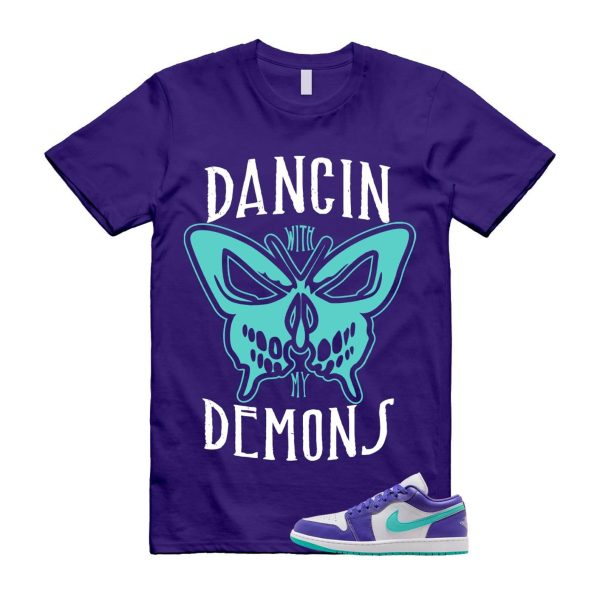 1 Psychic Purple Charlette Hornets Hyper Jade White Cone Low SE T Shirt Match DANCIN Jezsport.com