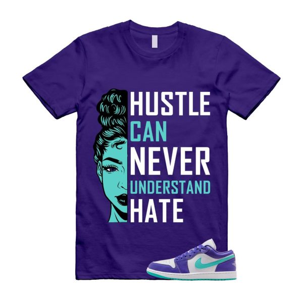 1 Psychic Purple Charlette Hornets Hyper Jade White Cone Low SE T Shirt Match HUSTLE Jezsport.com