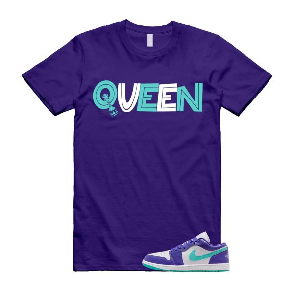 1 Psychic Purple Charlette Hornets Hyper Jade White Cone Low SE T Shirt Match QUEEN Jezsport.com