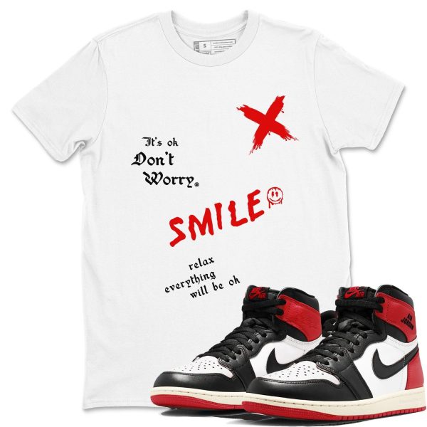 It's Ok Don't Worry Unisex Crew Neck T Shirt To Match 1s Retro Black Toe Reimagined Jezsport.com