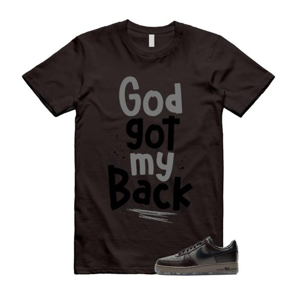 Air Force 1 Paris Black Tea Petra Brown Low T Shirt Match GOD Jezsport.com