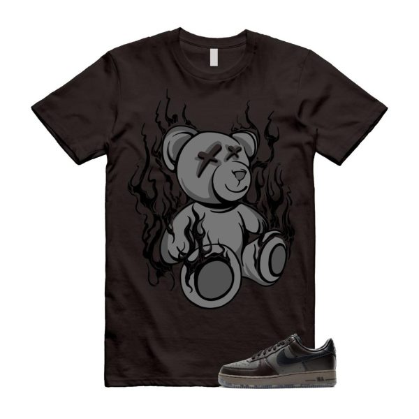 Air Force 1 Paris Black Tea Petra Brown Low T Shirt Match LIT Jezsport.com