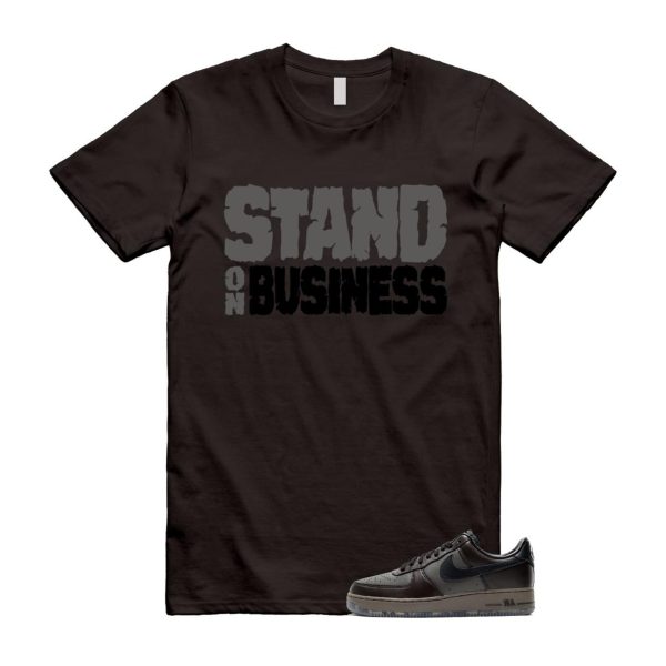 Air Force 1 Paris Black Tea Petra Brown Low T Shirt Match SOB Jezsport.com