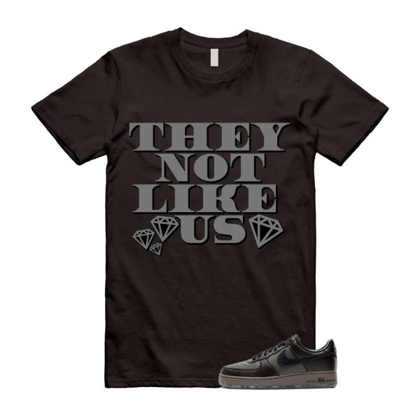 Air Force 1 Paris Black Tea Petra Brown Low T Shirt Match US2 Jezsport.com