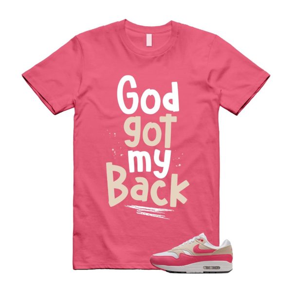 Air Max 1 Aster Pink Light Orewood Brown Black White T Shirt Match GOD Jezsport.com