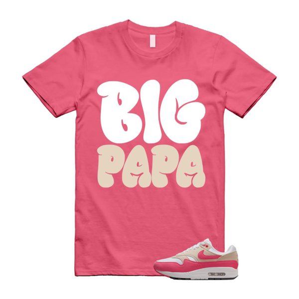 Air Max 1 Aster Pink Light Orewood Brown Black White T Shirt Match PAPA Jezsport.com