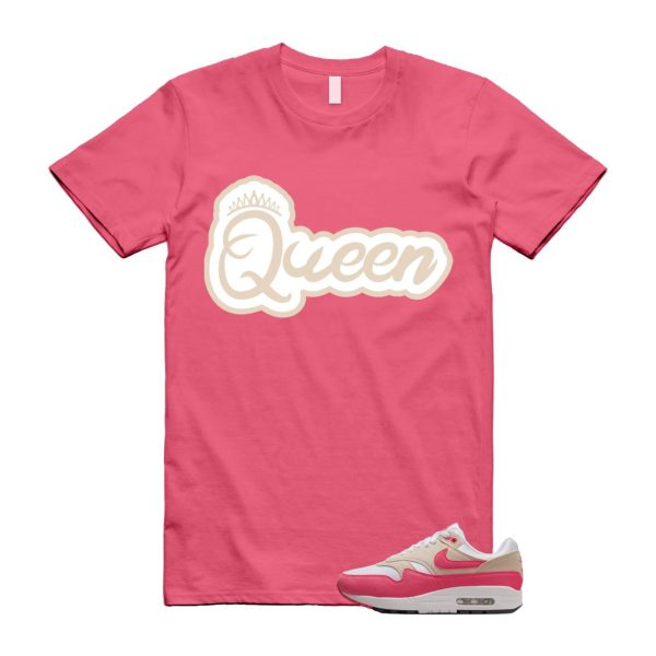 Air Max 1 Aster Pink Light Orewood Brown Black White T Shirt Match Q2 Jezsport.com