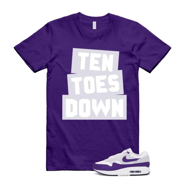 Air Max 1 Field Purple White Black SC T Shirt Match TTD Jezsport.com