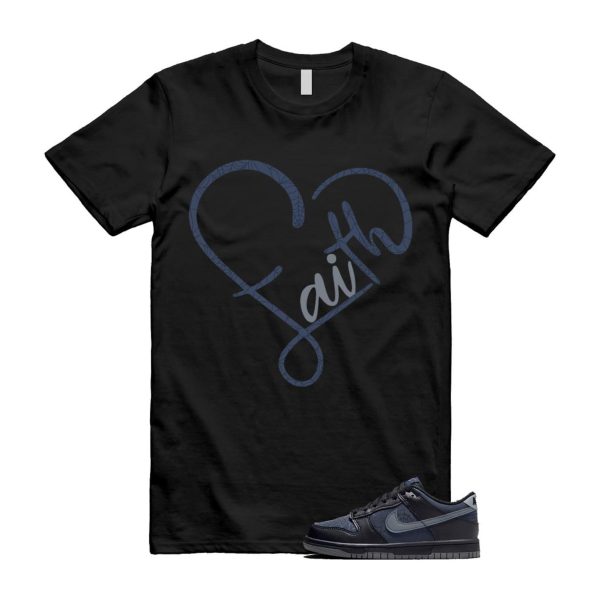 Dunk Black Symbiote Suit Dark Blue Smoke Grey Low T Shirt Match FAITH Jezsport.com